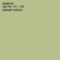 #B8BF8C - Swamp Green Color Image